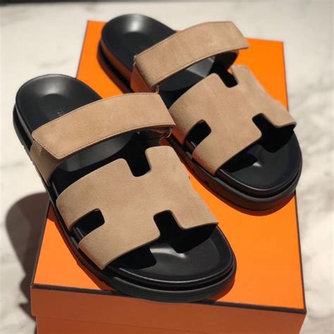 hermes men's sandals street style.